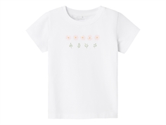 Name It bright white blomster top